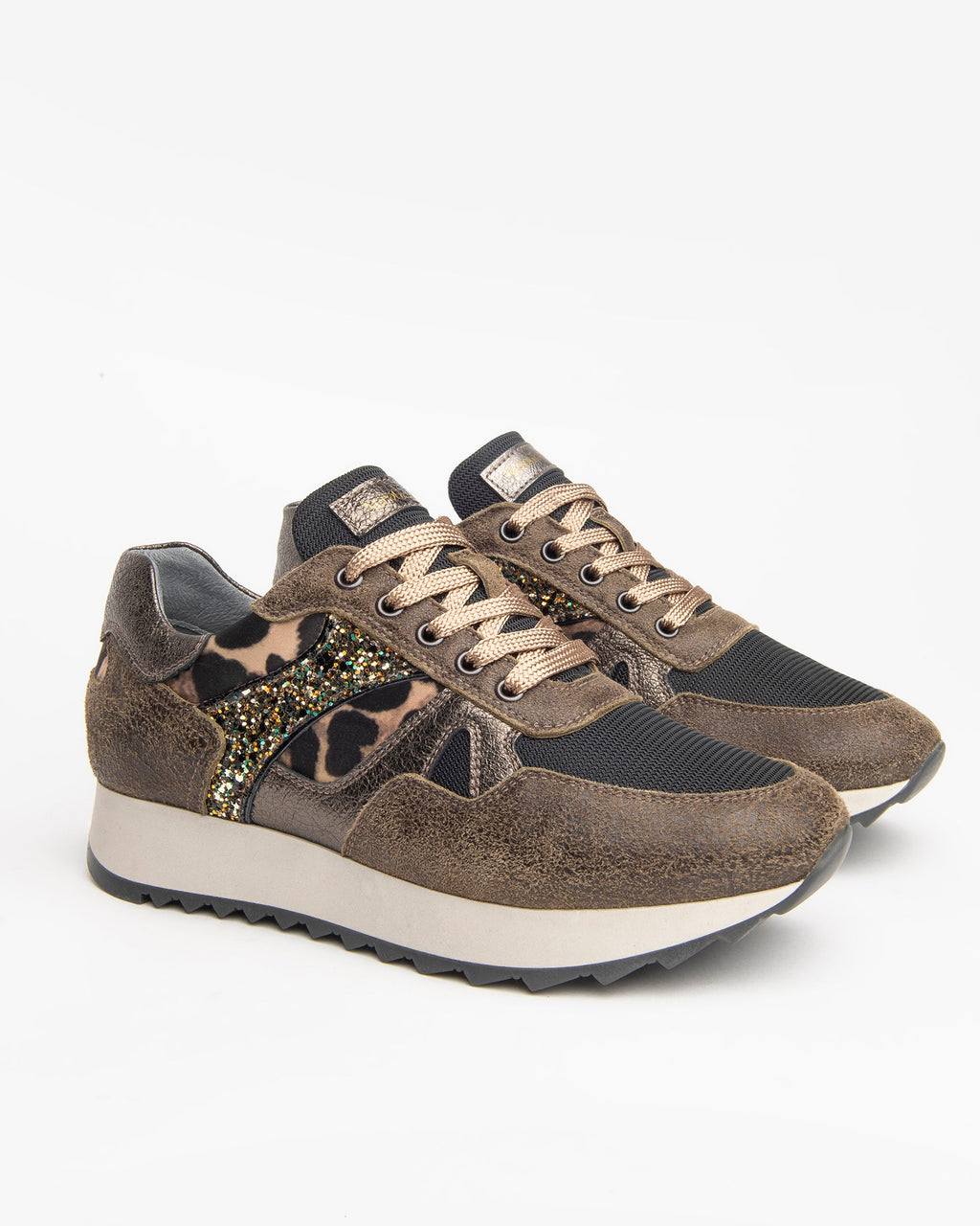 Sneakers Donna in Camoscio e Vernice