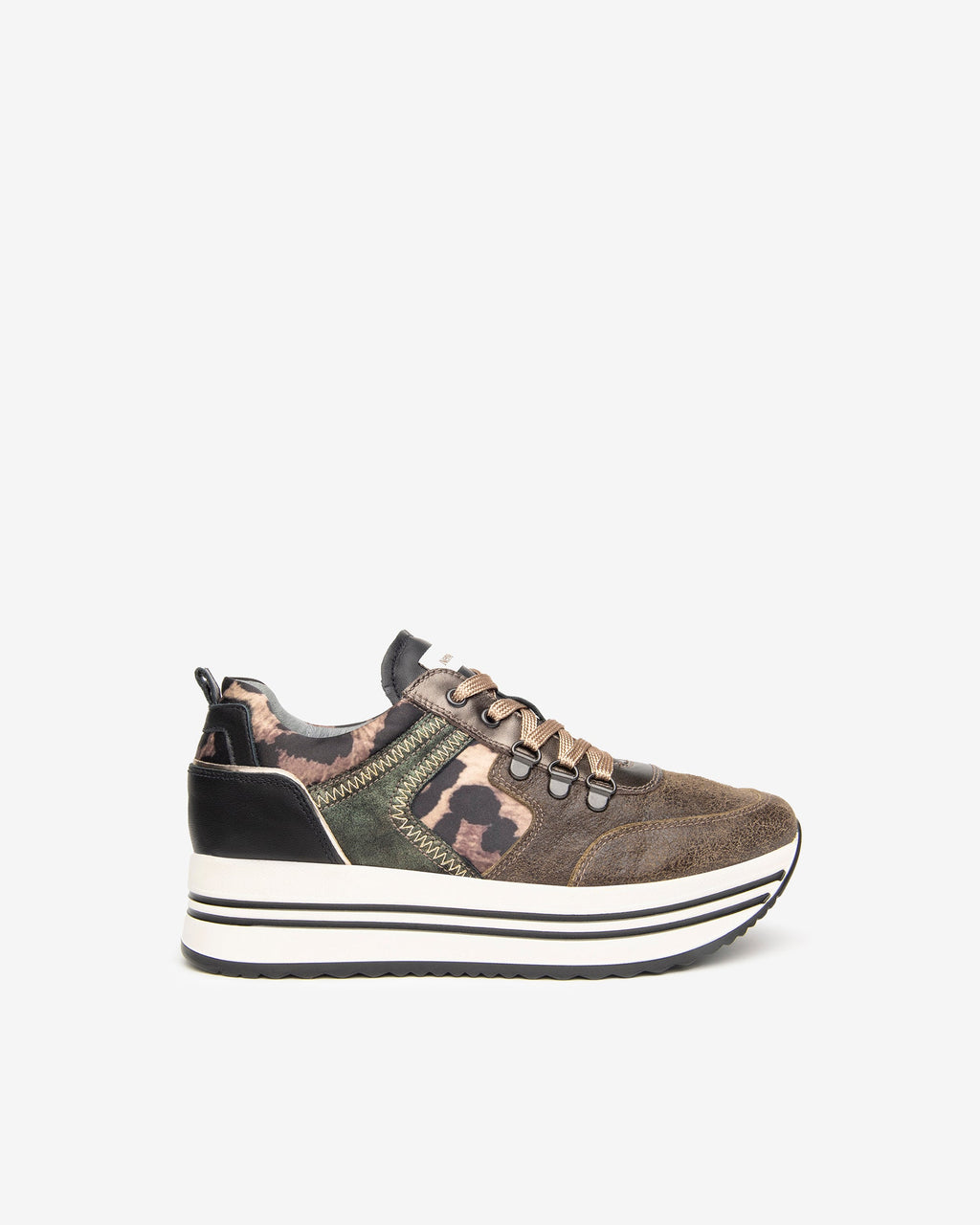 Sneakers Donna in Pelle e Materiale Tecnico