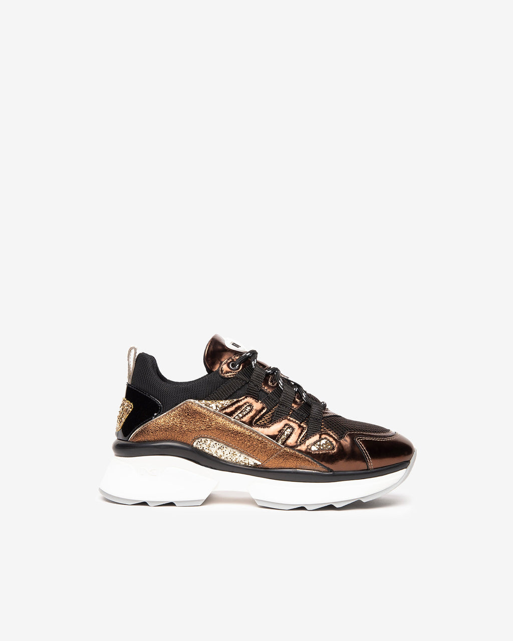 Sneakers Donna in Pelle e Tessuto Tecnico